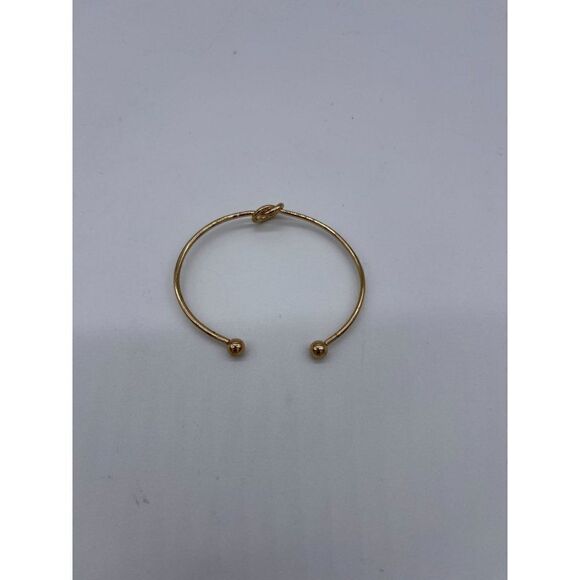 Bracelet Cuff Gold Tone “Knot” One Size - Picture 3 of 4